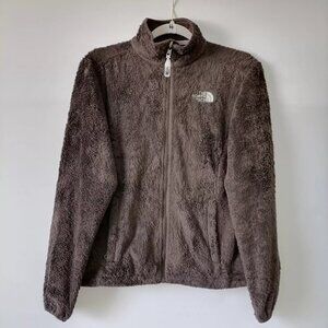 The North Face Womans Plum High Neck Long Sleeve Full Zip Fleece Jacket Size S